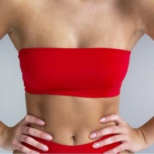 437 Red Aubrey Top in XS